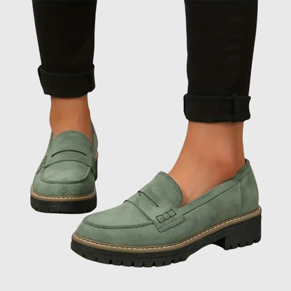 Astrid | Elegant Black Timeless Suede Loafers