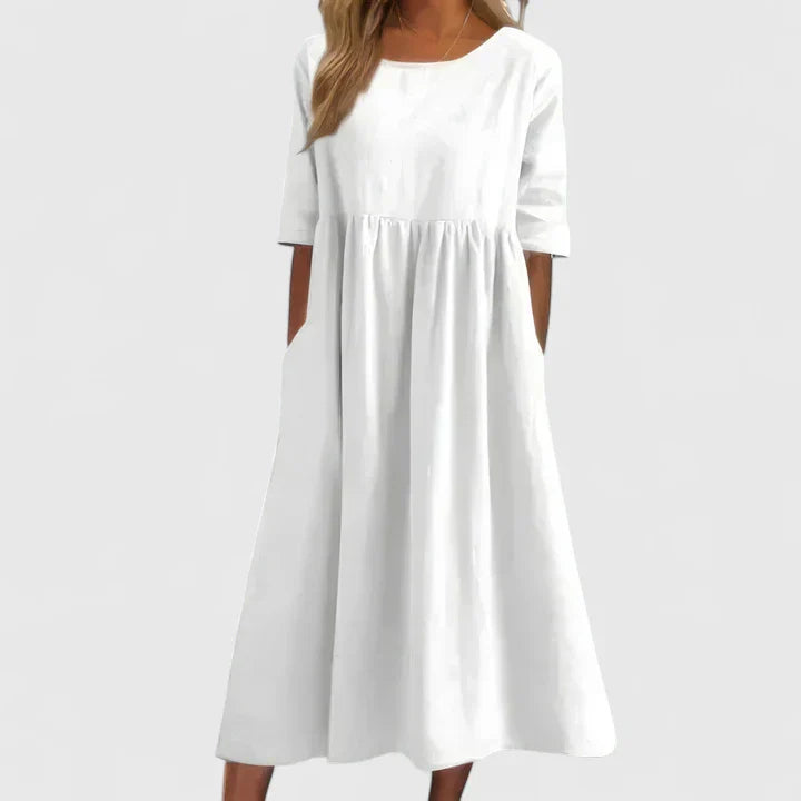 Calantha | Elegant Light Blue Comfortable Dress