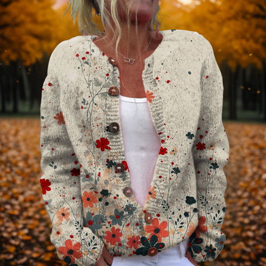 Calista | Floral Vintage Art Cardigan