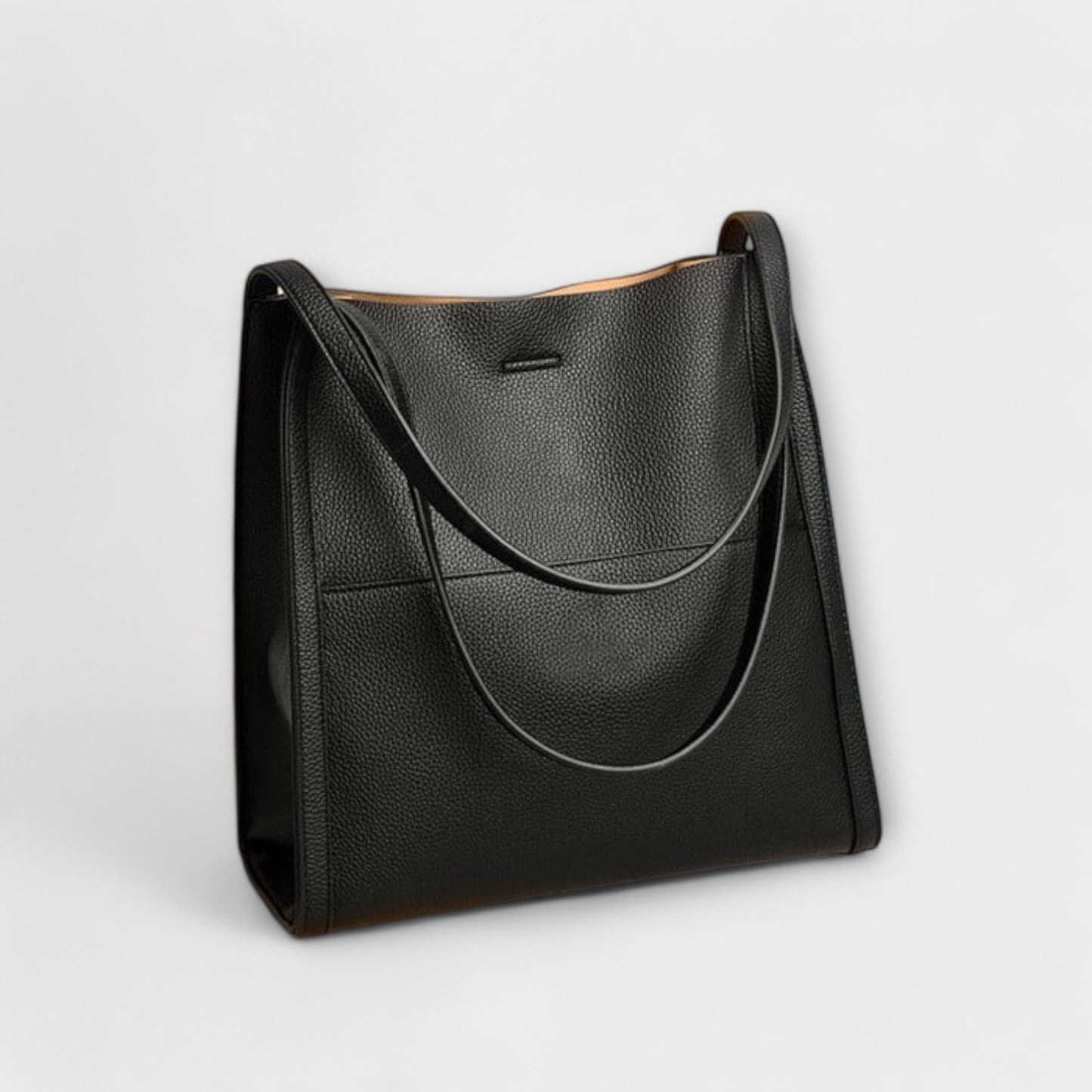 Calista | Rich Red Leather Structured Tote Handbag