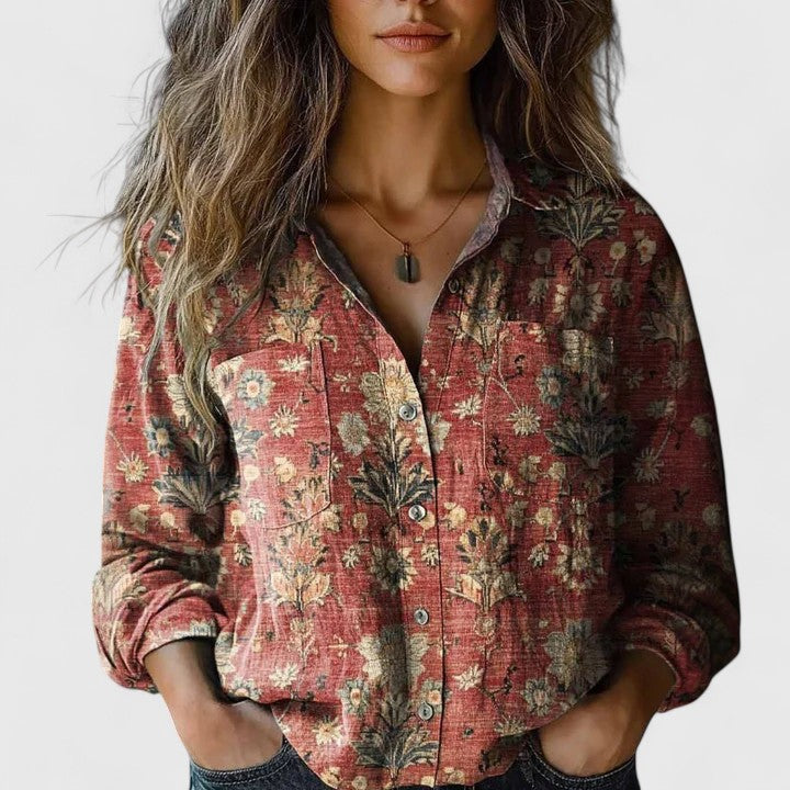Calantha | Elegant Floral Blouse