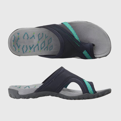 Aurelia | Black Ergonomic Sandals