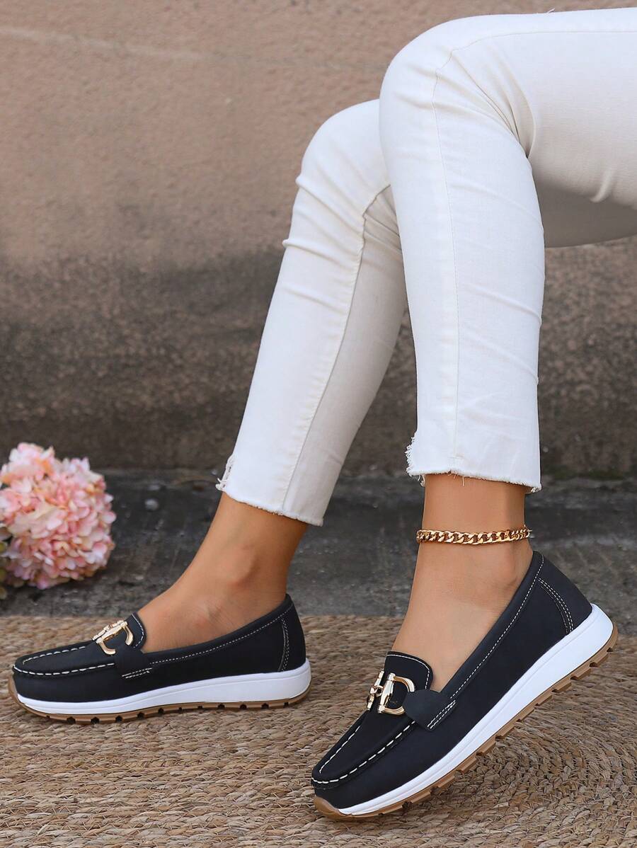 Astrid | Black Non Slip Orthopedic Loafers