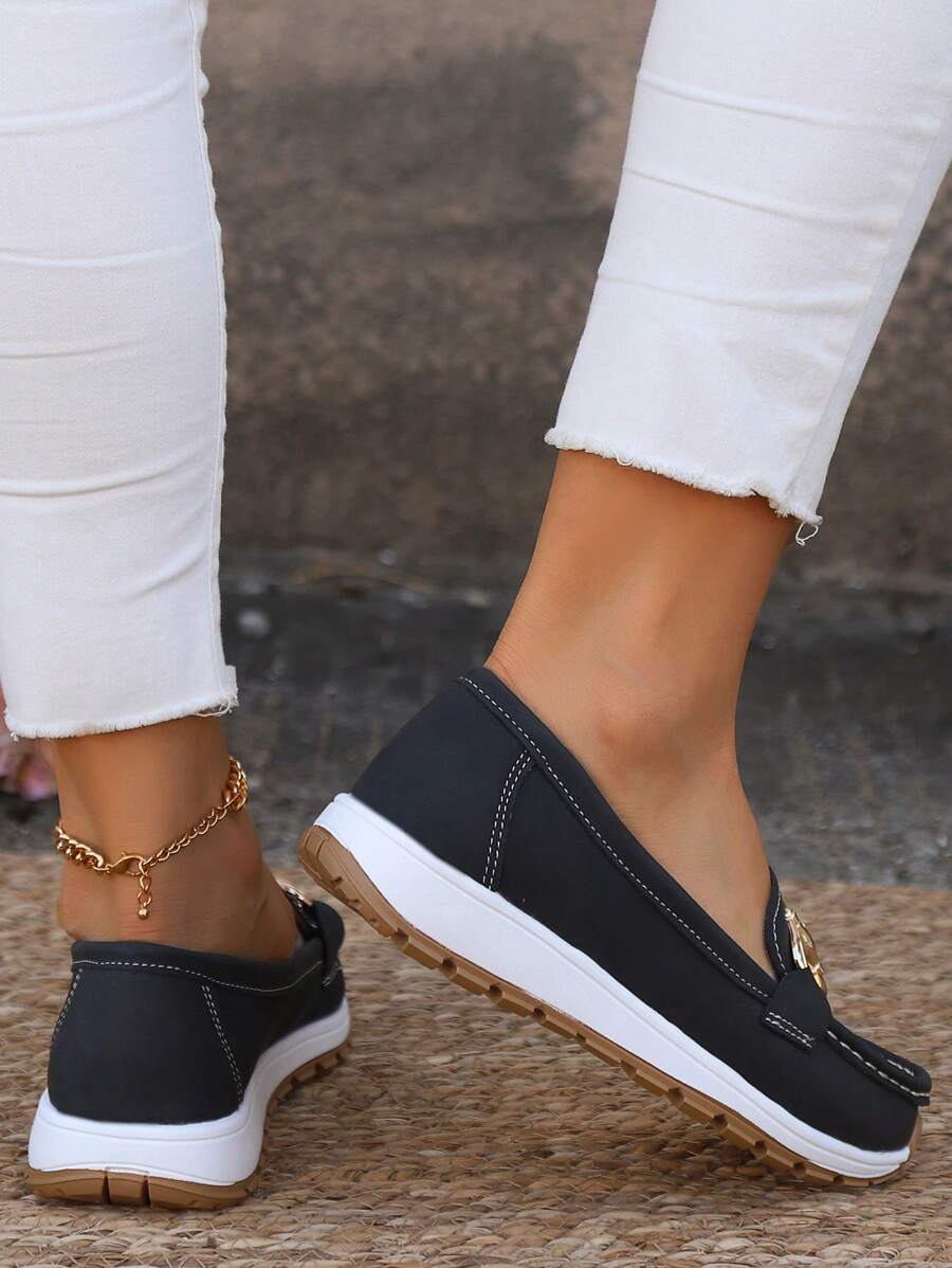 Astrid | Black Non Slip Orthopedic Loafers