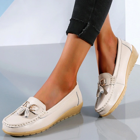 Calantha | Beige Flex Orthopedic Loafer
