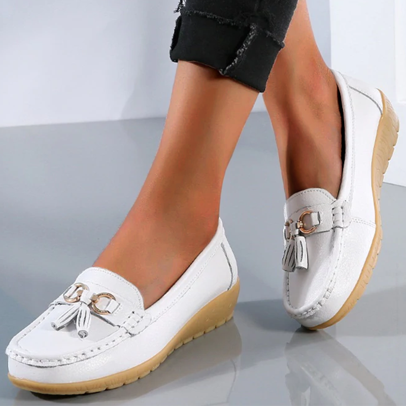 Calantha | Beige Flex Orthopedic Loafer