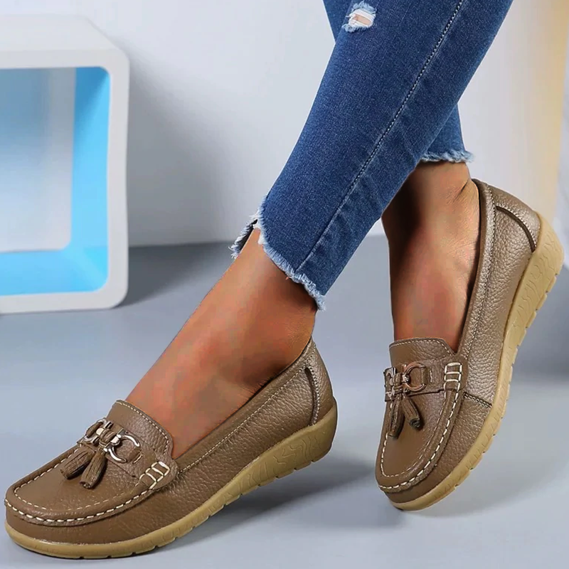 Calantha | Beige Flex Orthopedic Loafer