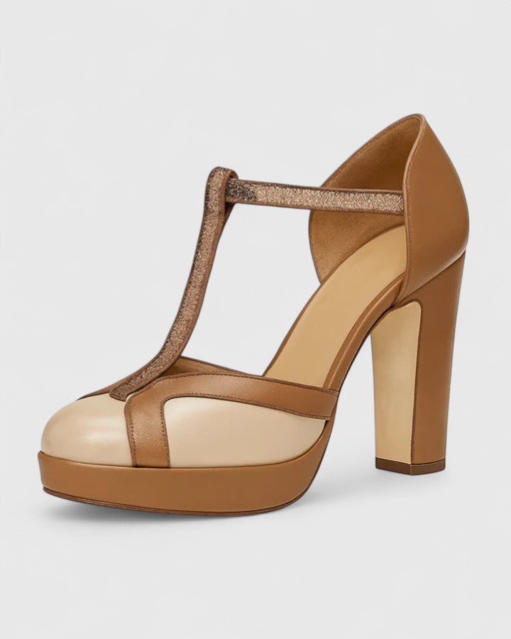 Astrid | Tan Sophisticated Heels