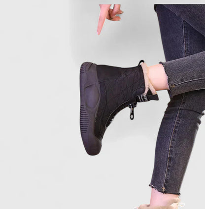 Calista | Beige Quilted Orthopedic Boots