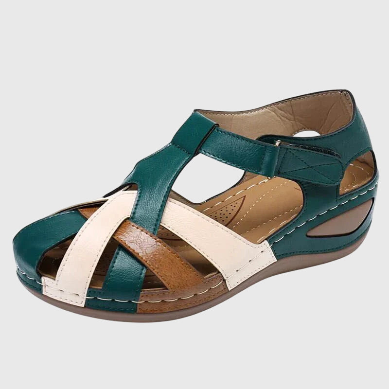 Calista | Multicolor Leather Orthopedic Sandals