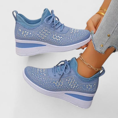 Calantha | White Crochet Orthopedic Shoes