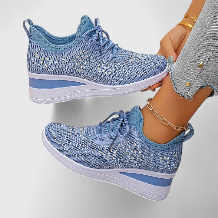 Calanthe | Grey Knit Orthopedic Shoes