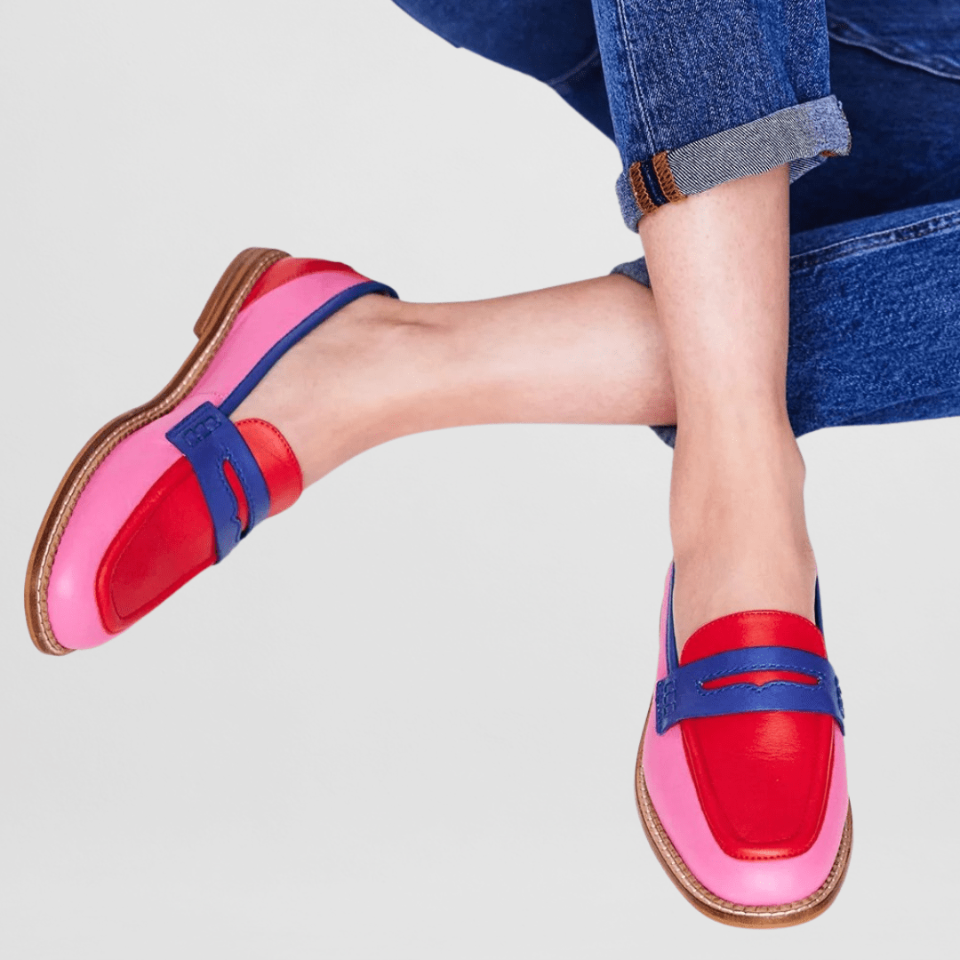Luna | Elegant Black Playful Loafers
