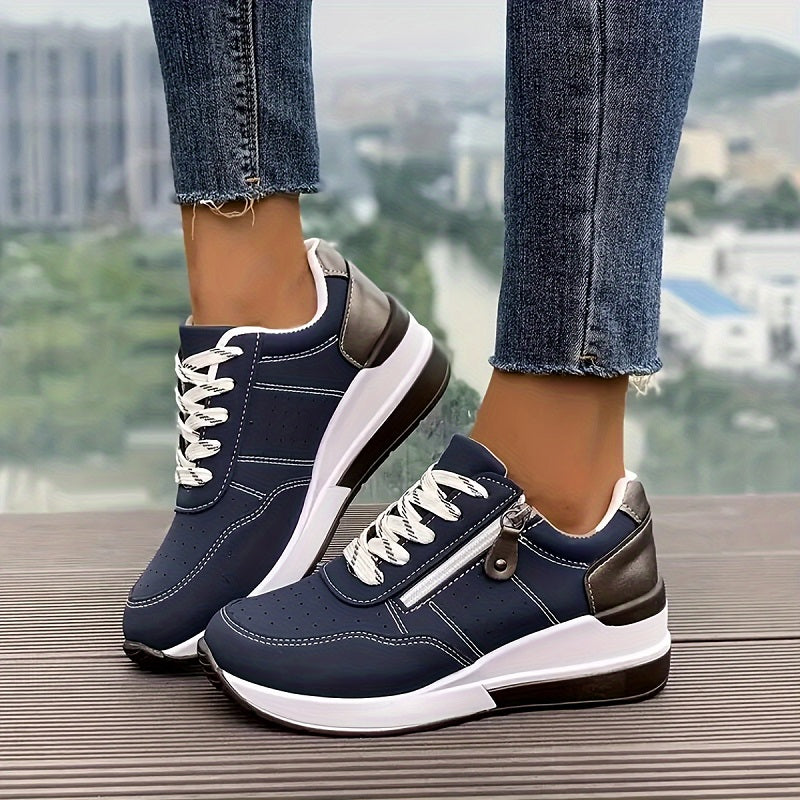 Kairos | Navy Blue Messa Orthopedic Sneakers