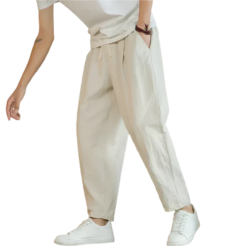 Beckett | Cream Cotton Pants Cancun