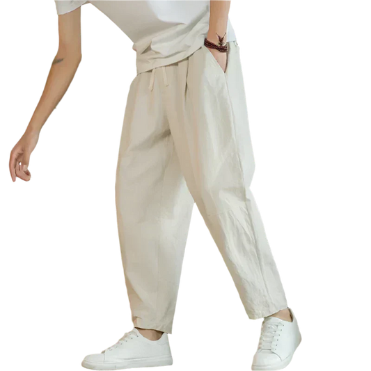 Beckett | Cream Cotton Pants Cancun