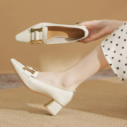 Astrid | Luxury White Pointed-Toe Heels