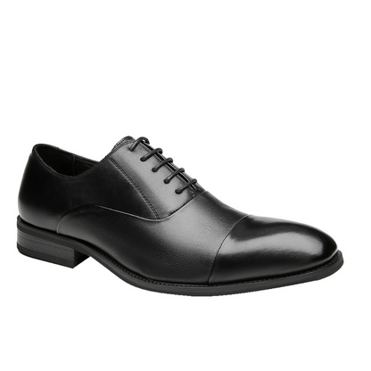 Benedict | Sleek Black Classic Leather Shoes