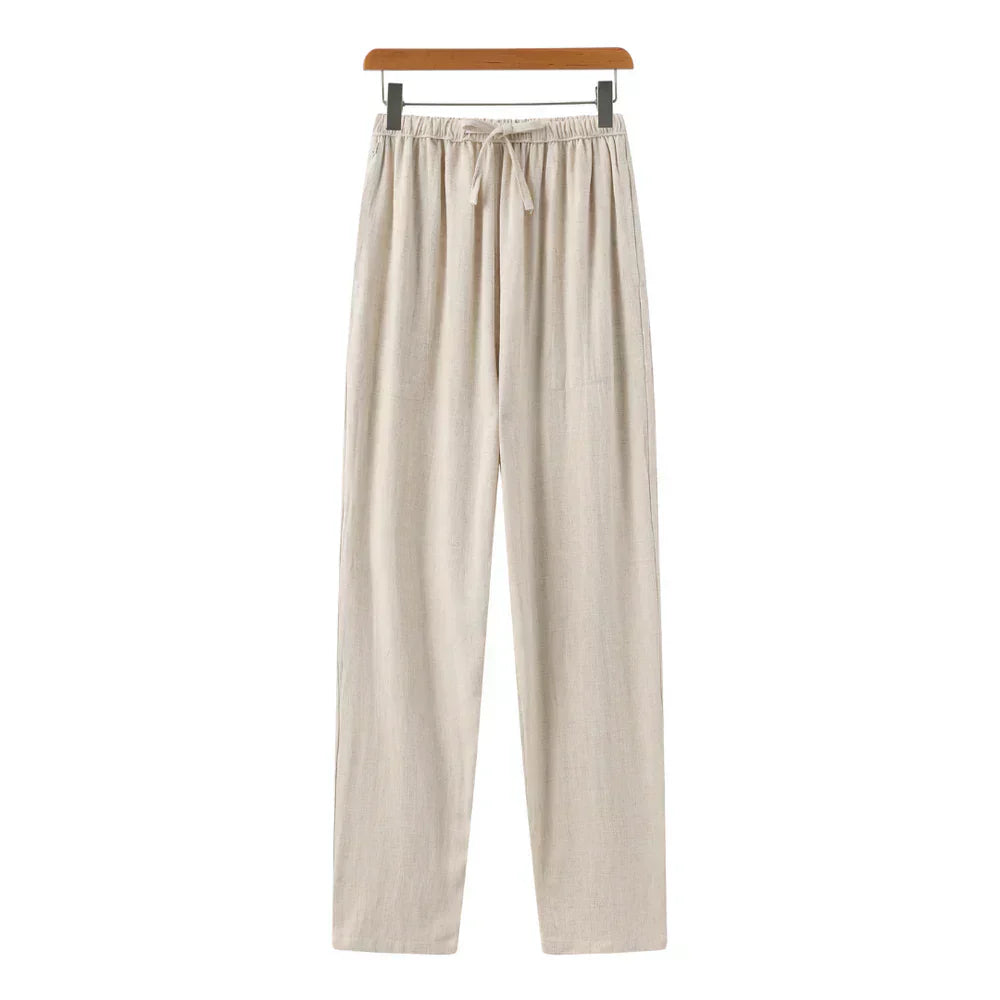 Beckett | Marrakech - Cream Linen Pants