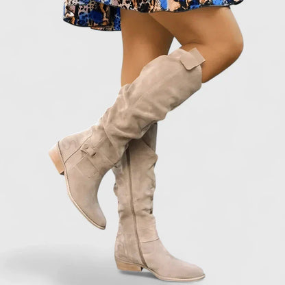 Kalynda | Olive Suede Orthopedic Boots