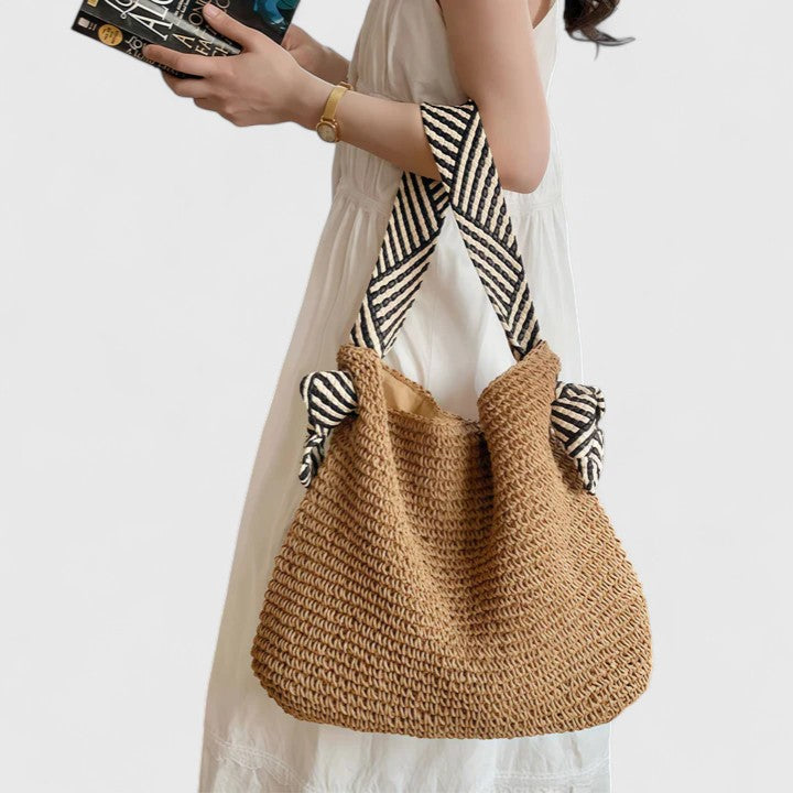 Women’s Bohemian Everyday Shoulder Style Woven Straw Bag