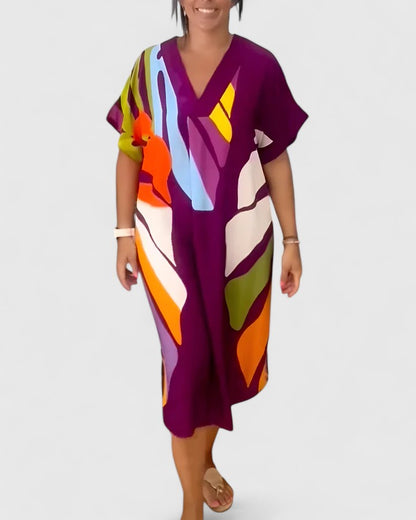 Calantha | Vibrant Printed Comfortable Dress