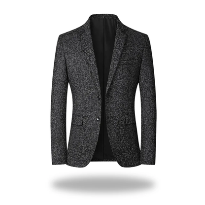 Asher | Grey Two-Button Refined Essential Blazer