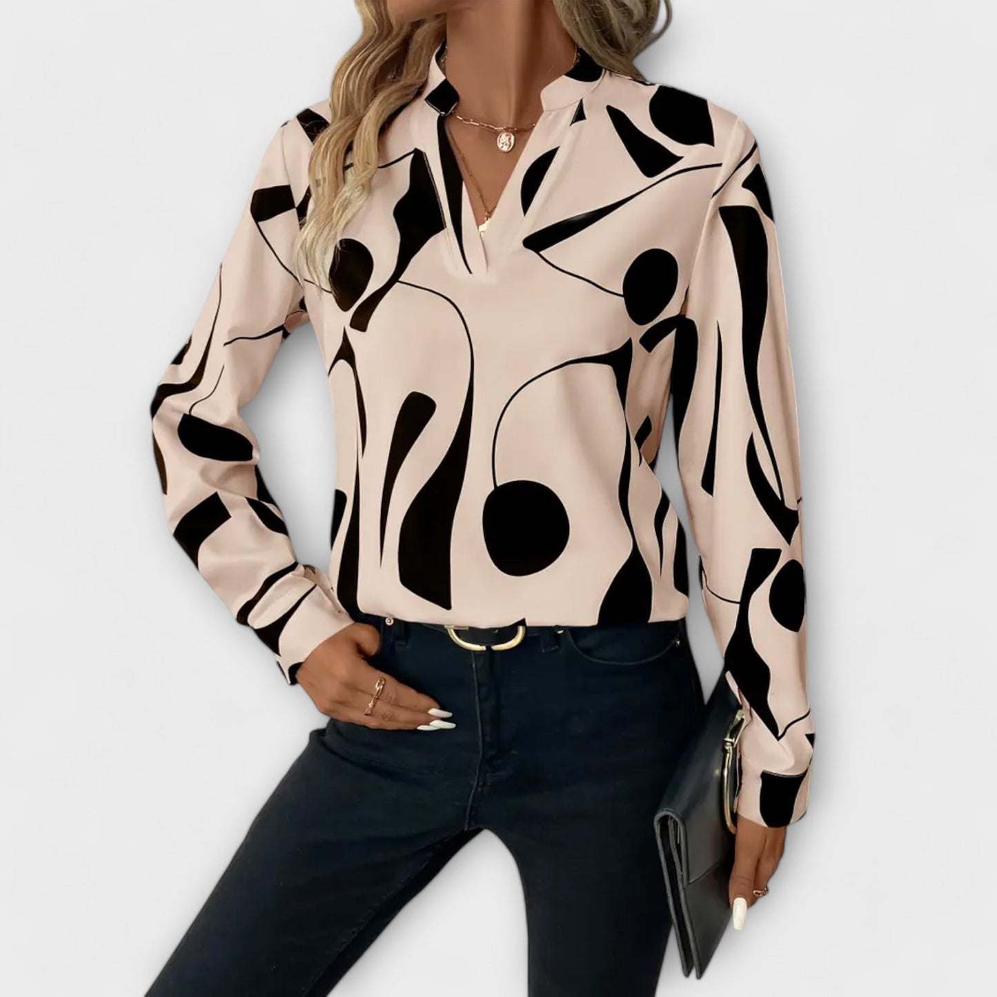 Astrid | Elegant Blouse With Abstract Design