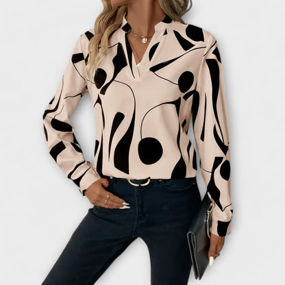 Astrid | Elegant Blouse With Abstract Design