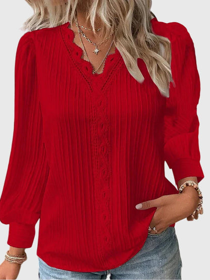 Calista | Elegant Pullover Blouse in Soft Yellow