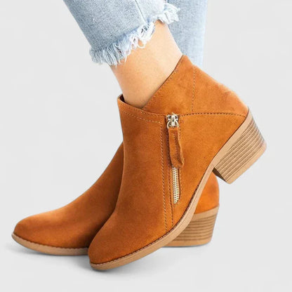 Calantha | Black Suede Orthopedic Boots