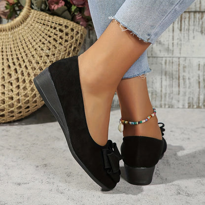 Calantha | Elegant Grey Suede Sophisticated Shoes