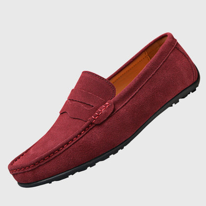 Calantha | Burgundy Suede Orthopedic Loafers