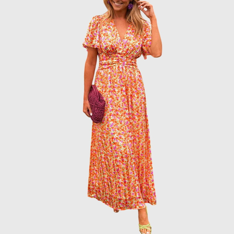 Calista | Vibrant Floral Comfortable Summer Dress