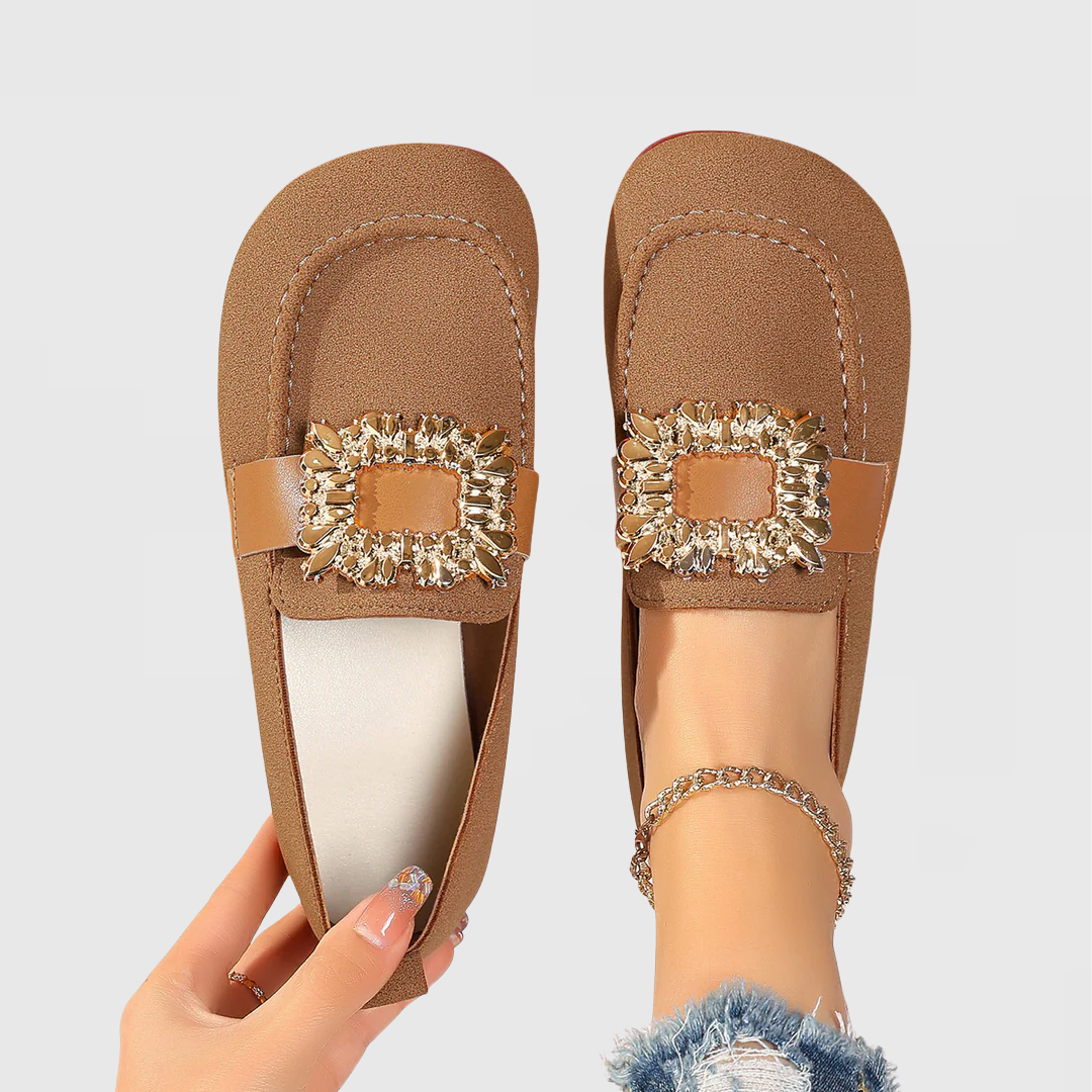 Calantha | Black Suede Orthopedic Loafers