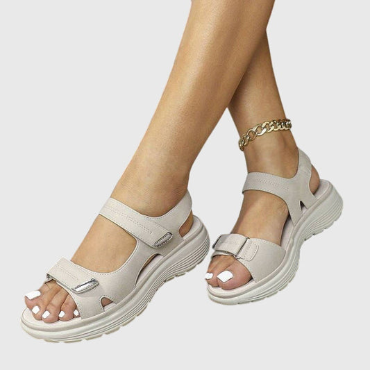 Alethea | Beige Orthopedic Sandals