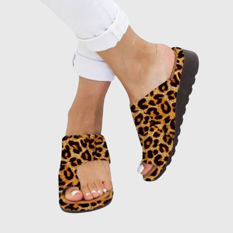 Astrid | Black Orthopedic Summer Sandals