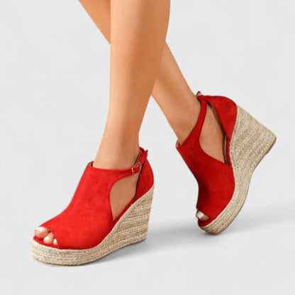 Calantha | Black Suede Orthopedic Heels