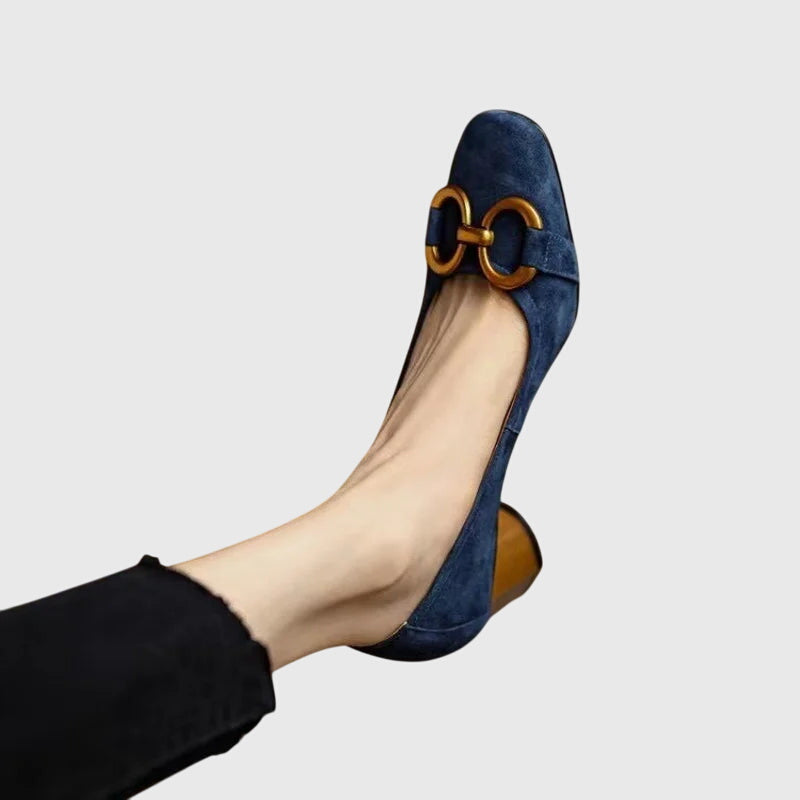 Suede Navy Stylish High Heels