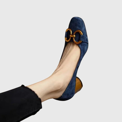 Suede Navy Stylish High Heels