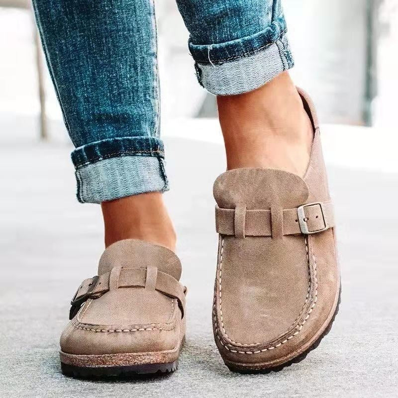 Alethea | Tan Suede Orthopedic Slip-Ons