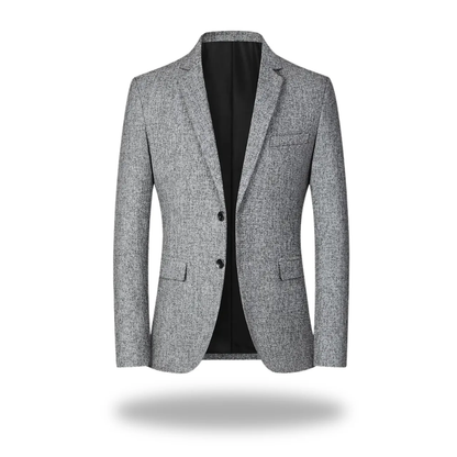 Sutton | Grey Two-Button Refined Essential Blazer
