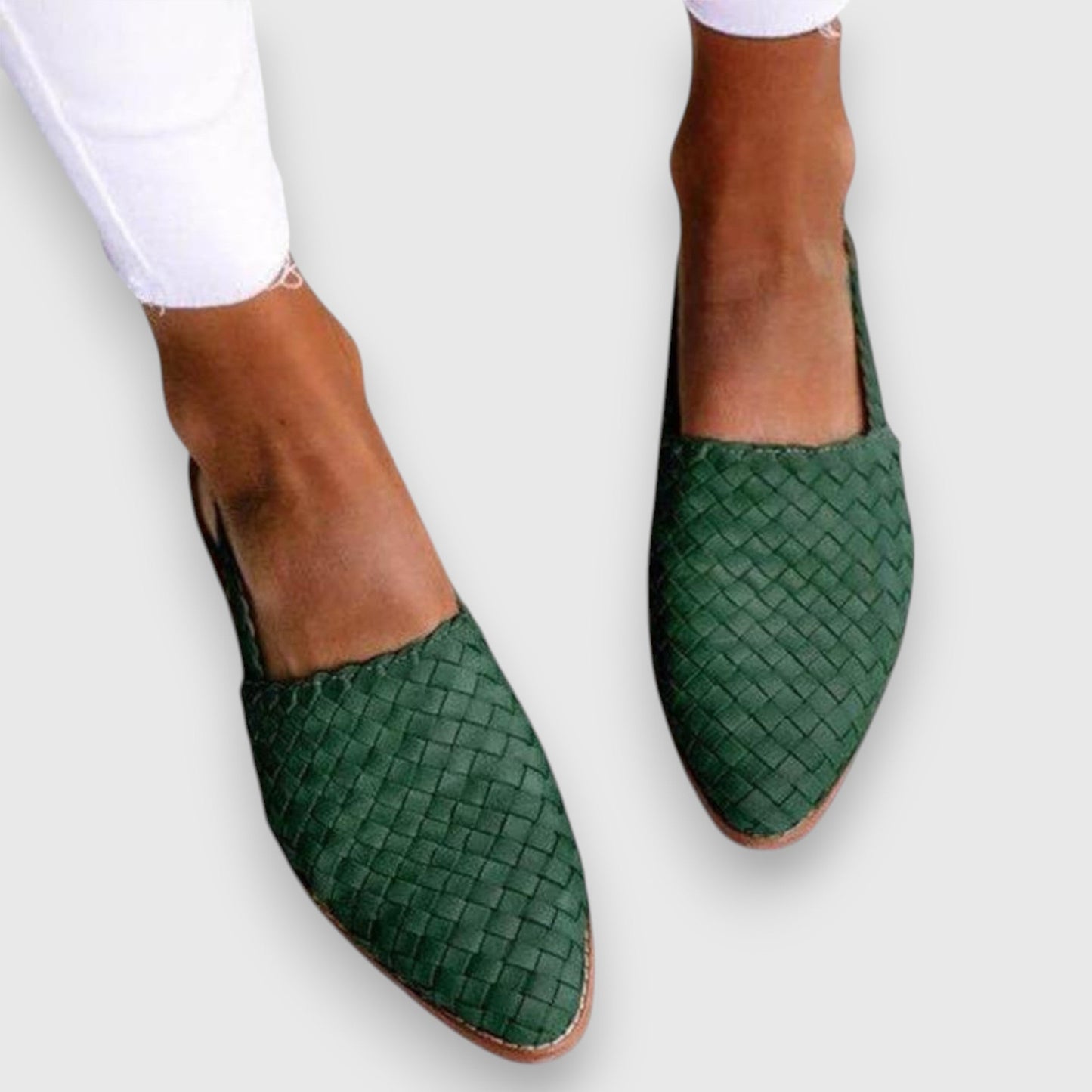 Calantha | Brown Woven Comfy Sandals