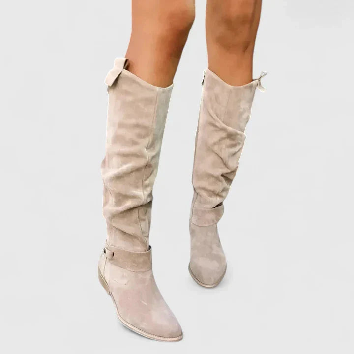 Kalynda | Olive Suede Orthopedic Boots