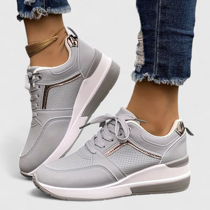 Calantha | Black Leather Orthopedic Shoes