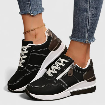 Calantha | Navy Blue Cutout Orthopedic Shoes