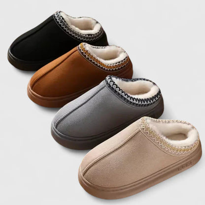 Alethea | Brown Suede Orthopedic Slippers