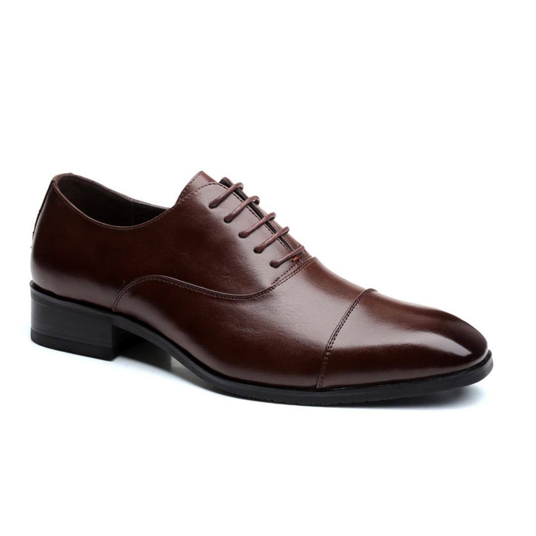 Benedict | Sleek Black Classic Leather Shoes