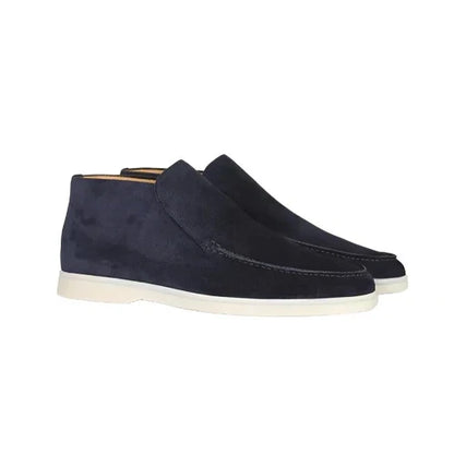 Beckett | Grey Suede Slip-On Shoes