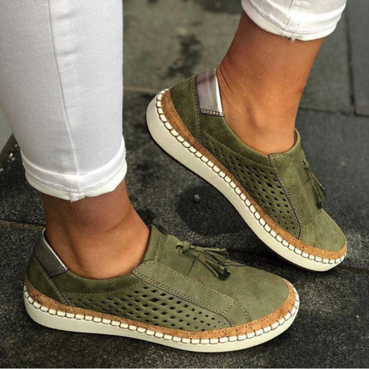 Willow | Olive Orthoflex Slip-Ons